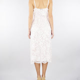 Abito Rosa longuette in pizzo con paillettes TP2630 570 TWIN SET 