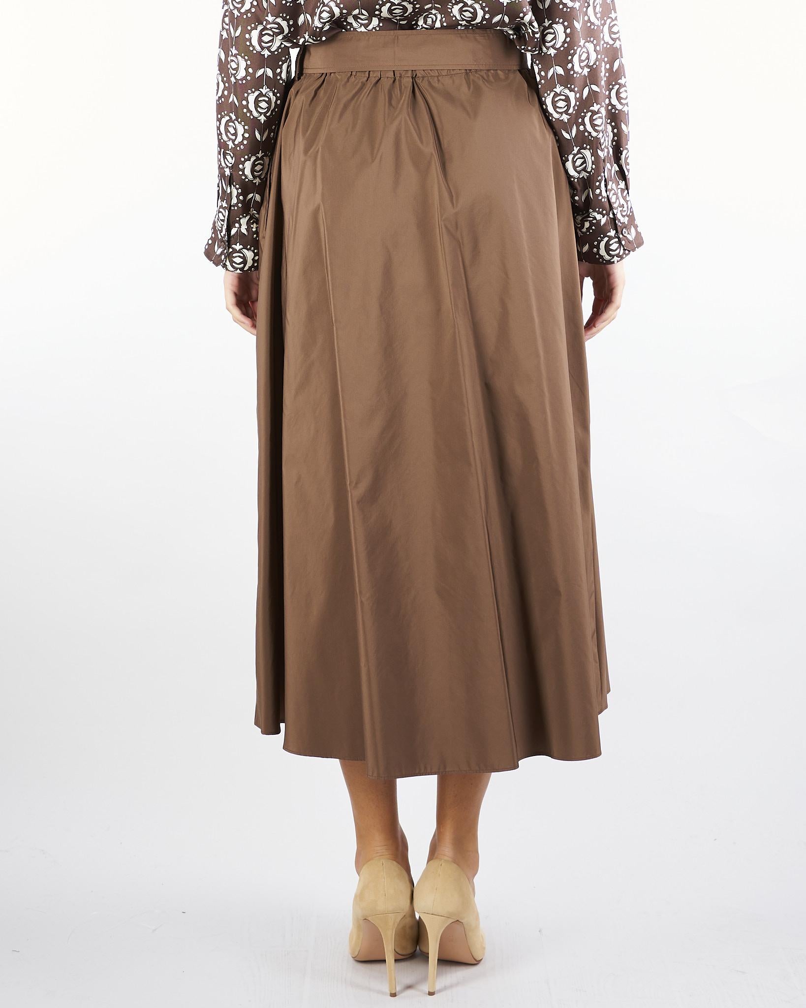 Gonna midi Terra di taffetà ZARDA 19 MAX MARA WEEKEND 
