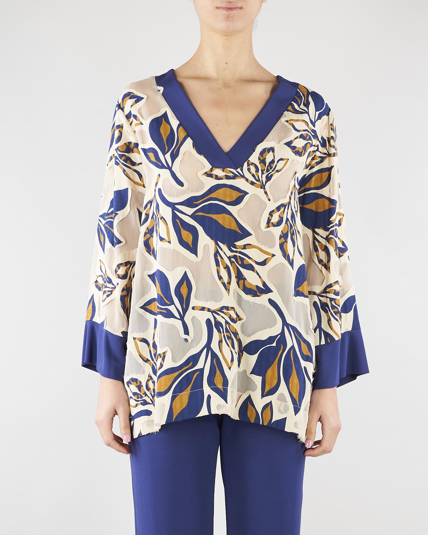 Blusa Crema-Blu a fantasia D3284268 41 CLIPS 