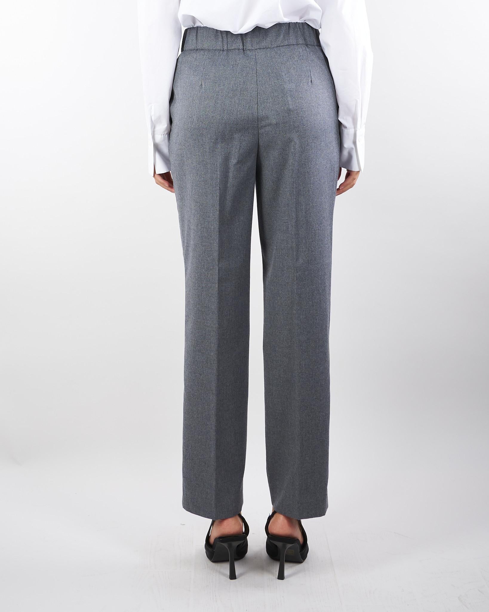 Pantalone Grigio con elastico Ebis EBIS 742 NENETTE 