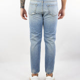 Jeans Lucky tapered fit con rotture 451P523 12 CYCLE 
