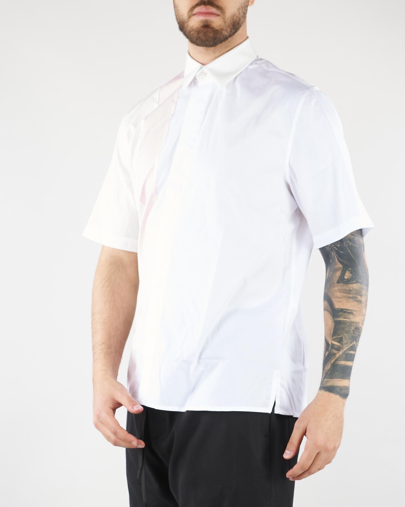 Camicia Bianco in cotone con inserti LC26004 Z234 LOW BRAND 