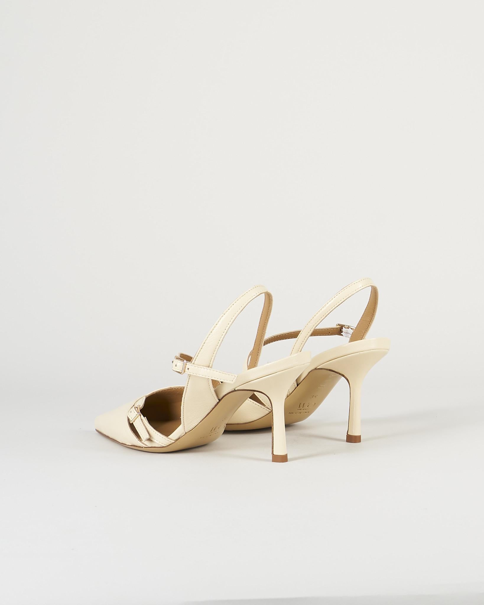Slingback Vaniglia in pelle 324 15 WO MILANO 