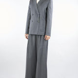 Pantalone Grigio in lana stretch ADELFI 3 MAX MARA WEEKEND 