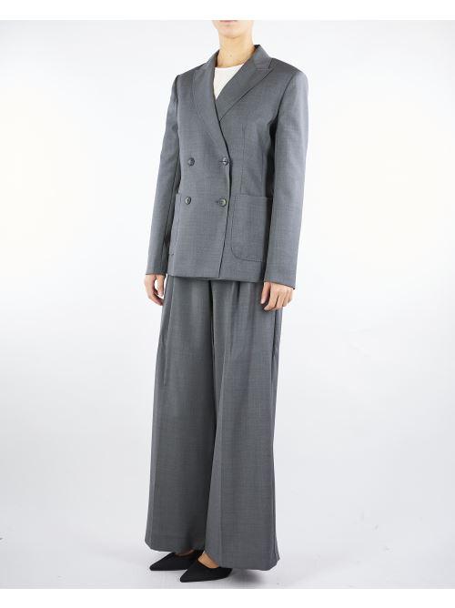 Pantalone Grigio in lana stretch ADELFI 3 MAX MARA WEEKEND 