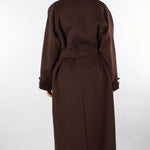 Cappotto Coffee in panno di lana double CP68D56E2 EA3 ELISABETTA FRANCHI 