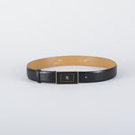 Cintura Nero in pelle con placca logo CT78S56E2 110 ELISABETTA FRANCHI 