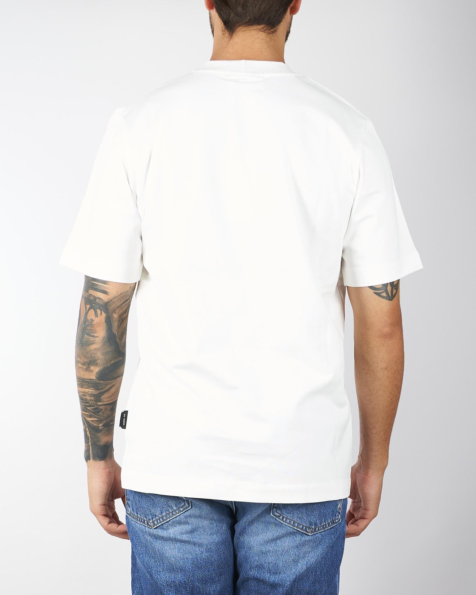 T-shirt Bianco in cotone pesante XM4228 2 YES LONDON 