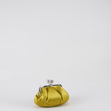 Pasticcino Bag Small Lime in raso con strass