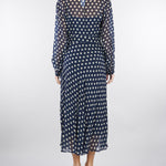 Abito midi Blu a pois PBBMAESTA 2 PENNY BLACK 