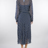 Abito midi Blu a pois PBBMAESTA 2 PENNY BLACK 