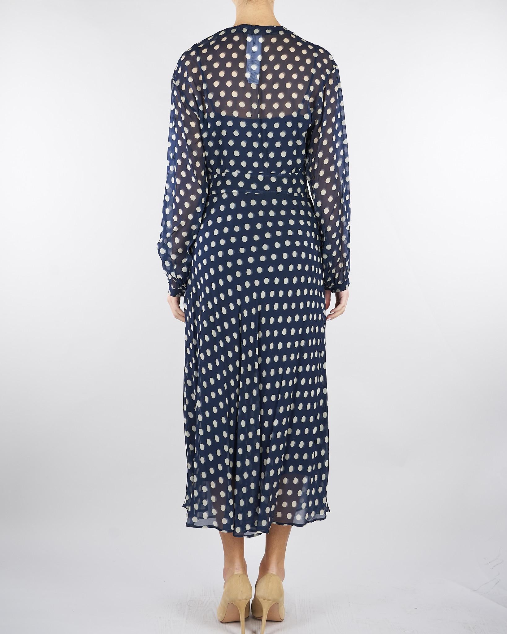 Abito midi Blu a pois PBBMAESTA 2 PENNY BLACK 