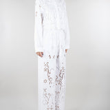 Camicia Bianco con ricamo ajour NS235 01 NO SECRETS 