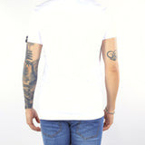 T-shirt basic Bianco con patch logo Dsquared Milano