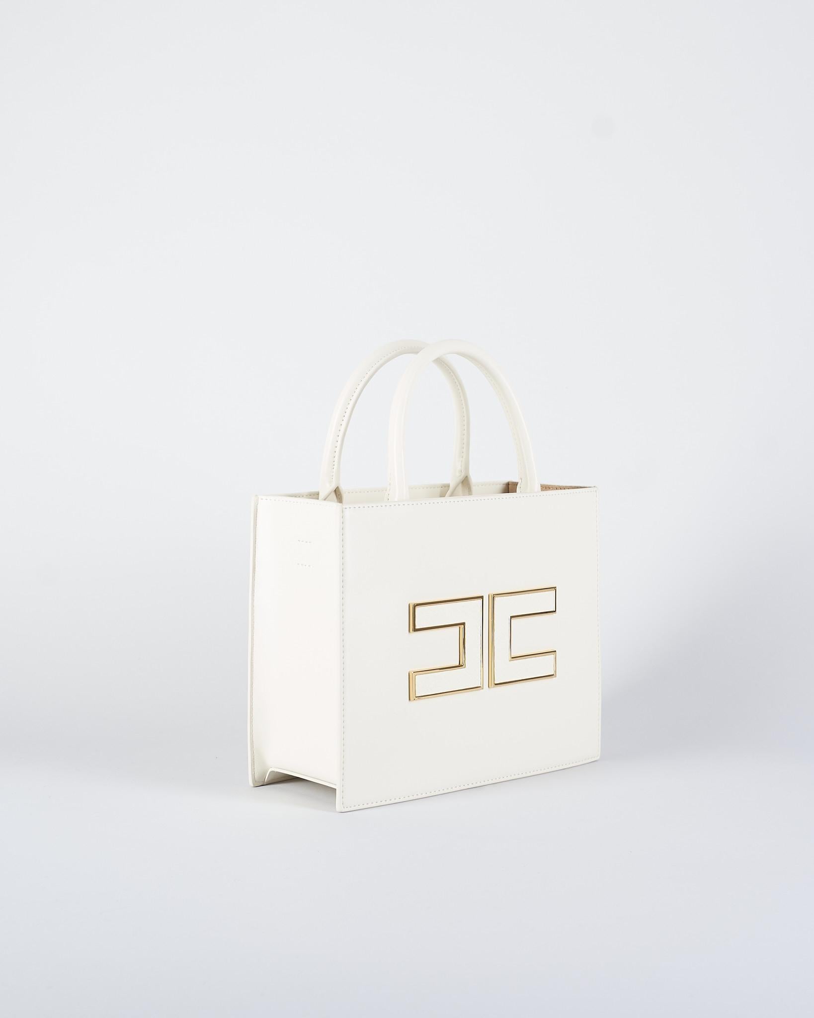 Borsa Tote piccola Milk con logo BS33A56E2 DZ9 ELISABETTA FRANCHI 