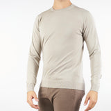 Maglia Beige in lana merinos 30618 308 JEORDIE'S 