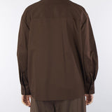 Camicia Moro in cotone con tasca e spilla