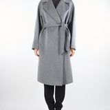 Cappotto Grigio  midi doppiopetto in lana Resina RESINA 11 MAX MARA WEEKEND 