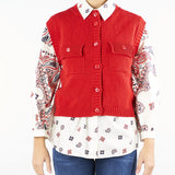 Gilet Rosso in misto cotone CAPRARA 5 MAX MARA WEEKEND 