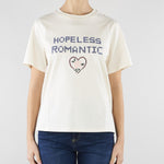 T-shirt Crema in cotone con stampa e ricami WKDWEST 5 MAX MARA WEEKEND 