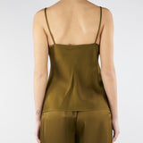 Top sottoveste Verde Olio in envers satin MSEONDE 56 MAX MARA STUDIO 