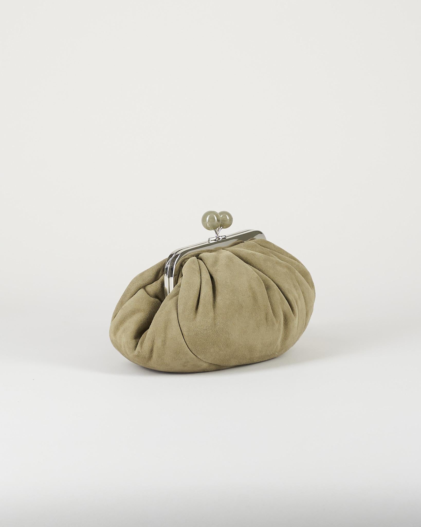 Pasticcino Bag small Verde in suede WKAVALOIS 15 MAX MARA WEEKEND 