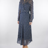 Abito midi Blu a pois PBBMAESTA 2 PENNY BLACK 