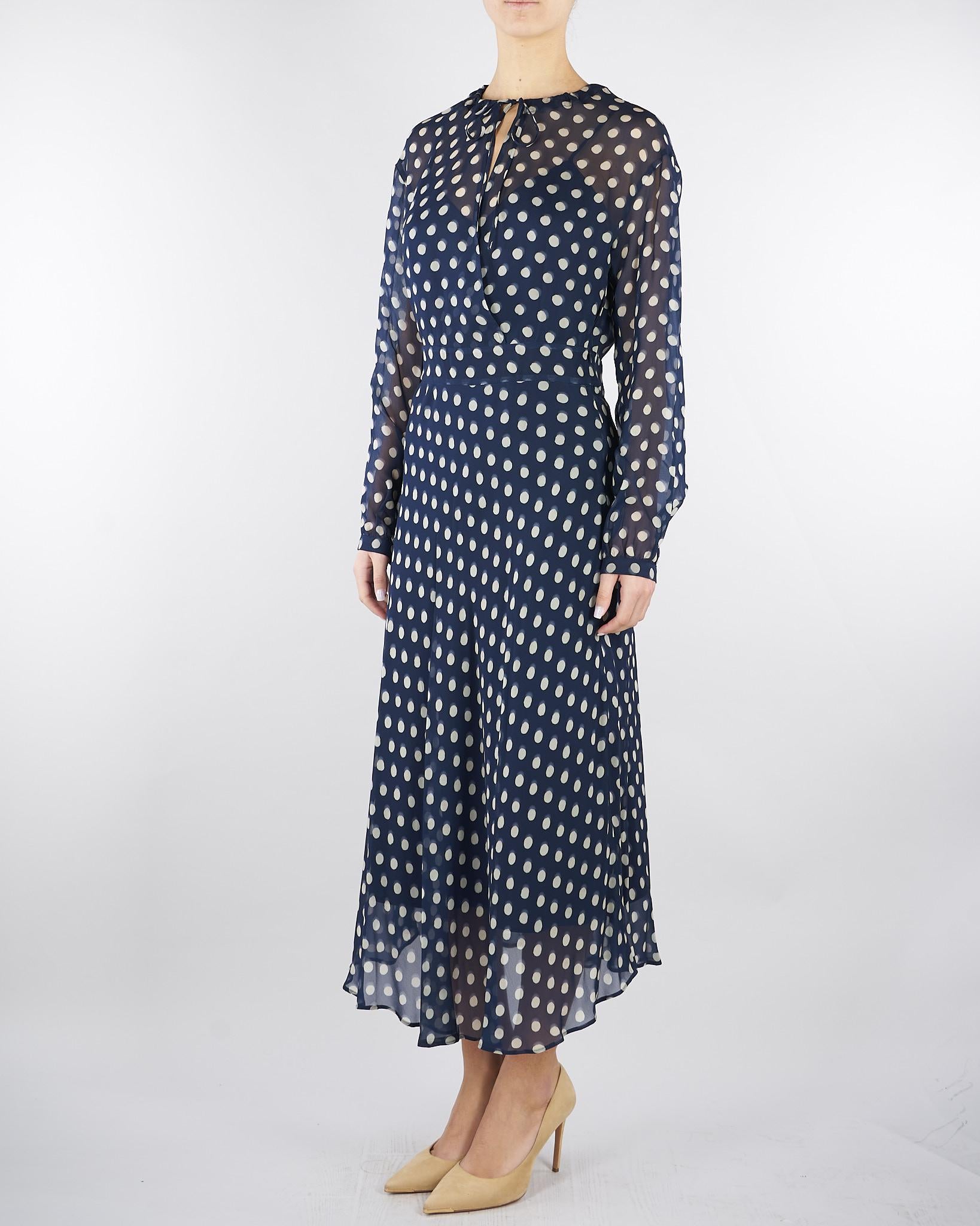 Abito midi Blu a pois PBBMAESTA 2 PENNY BLACK 