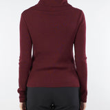 Maglia aderente Bordeaux con collo ad anello CORINNE 3 MARELLA 