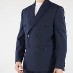 Giacca Blu doppiopetto Relaxed fit B6AB0020 89M AMARANTO 