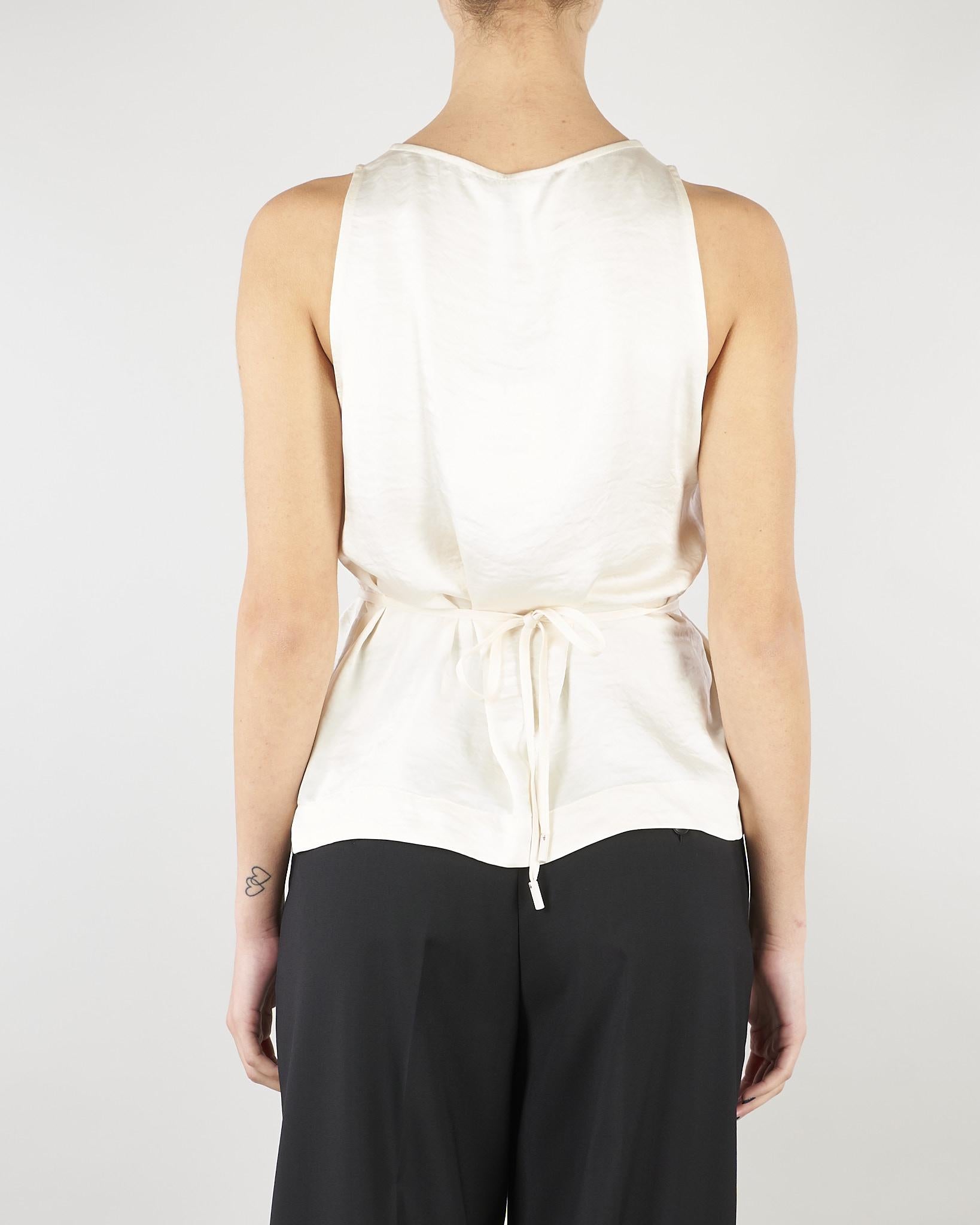 Top Crema con fiore abbinato MLMAPOGEO 4 MARELLA 