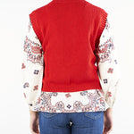 Gilet Rosso in misto cotone CAPRARA 5 MAX MARA WEEKEND 