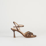 Sandali Bronzo in pelle lamè 7541 40 FRANCESCO SACCO 