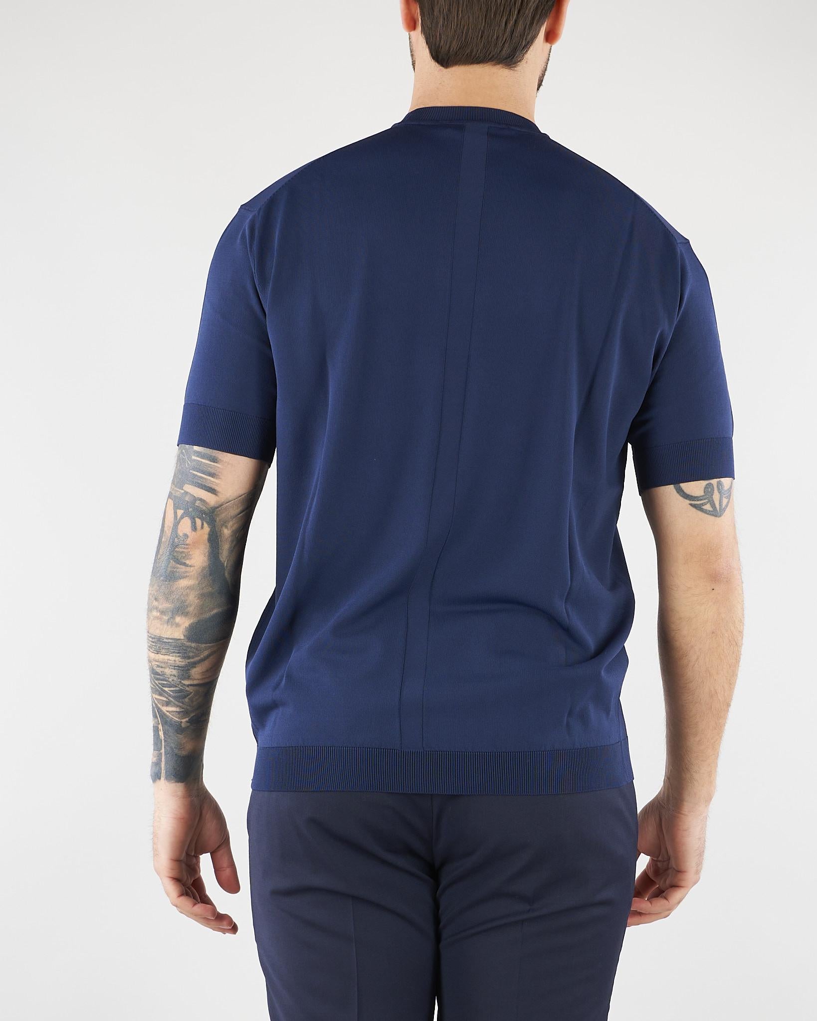 Maglia Blu in viscosa LM26001 E044 LOW BRAND 