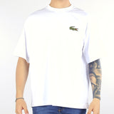 T-shirt Bianco loose fit con maxi logo