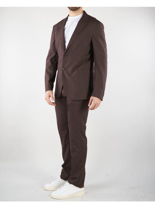 Pantalone Marrone in pura lana vergine e seta 2745792718487 30 CORNELIANI 