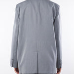 Blazer Grigio Oversized con Spilla a Rosa TF0372 38 VICOLO 
