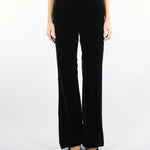 Pantalone smoking Nero in velluto VETRINO 7 MAX MARA STUDIO 