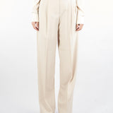 Pantalone Crema  in saglia di lana ENTRATA 18 MAX MARA STUDIO 