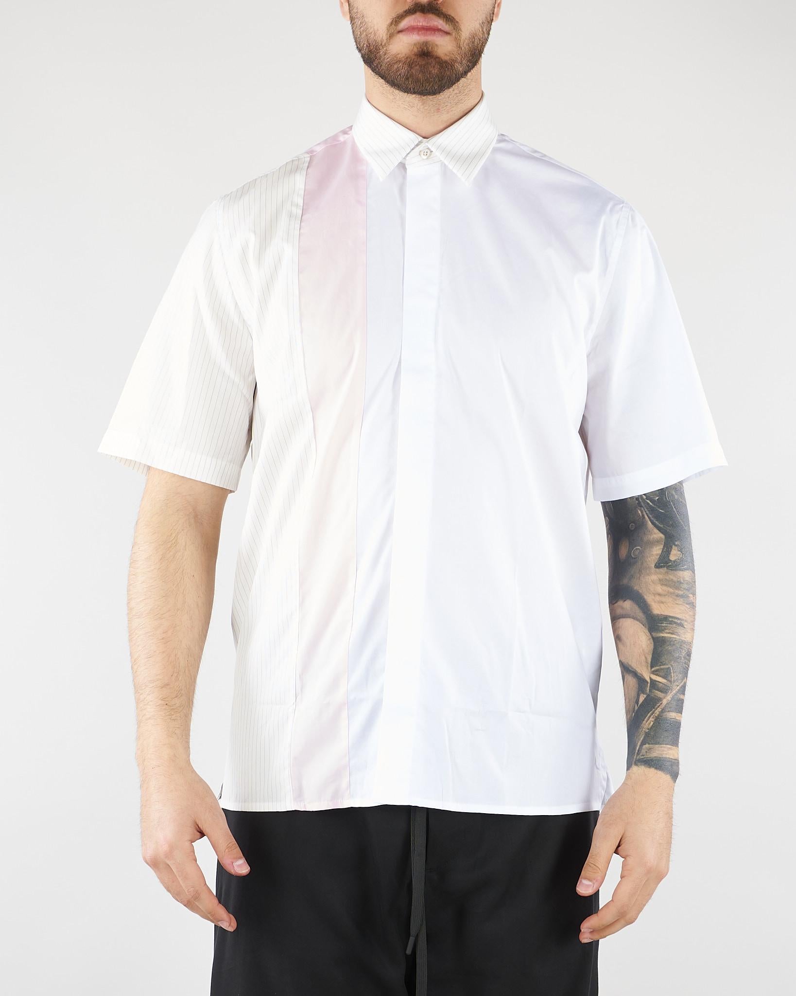 Camicia Bianco in cotone con inserti LC26004 Z234 LOW BRAND 