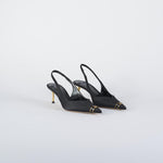 Slingback Nero con tacco scultura SA17L56E2 110 ELISABETTA FRANCHI 