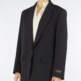 Blazer Nero oversize D47EI006E28 MF822 ERMANNO BY ERMANNO SCERVINO 