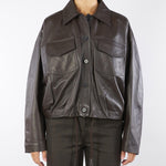 Bomber Moro in vera pelle TF0272 69 VICOLO 