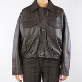 Bomber Moro in vera pelle TF0272 69 VICOLO 
