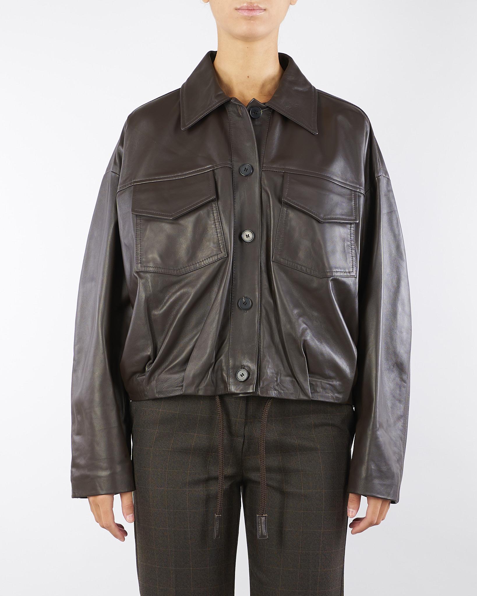 Bomber Moro in vera pelle TF0272 69 VICOLO 