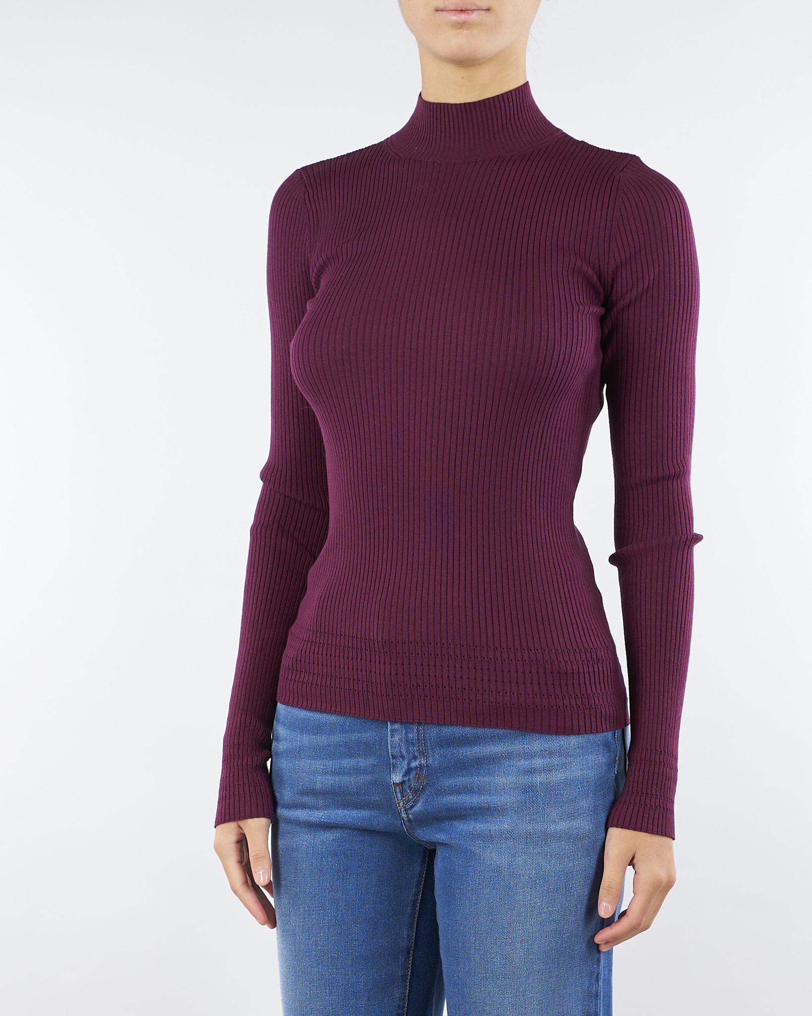 Maglia lupetto Bordeaux a coste TP3243 5609 TWIN SET 