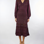 Abito Bordeaux in maglia jacquard TP3381 12367 TWIN SET 