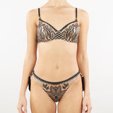 Costume bikini balconcino lamè con ferretto stampa beautiful tree Pin Up