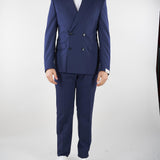 Abito Blu doppiopetto in fresco lana 4011A747260000 88 PAOLONI 