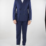 Abito Blu doppiopetto in fresco lana 4011A747260000 88 PAOLONI 